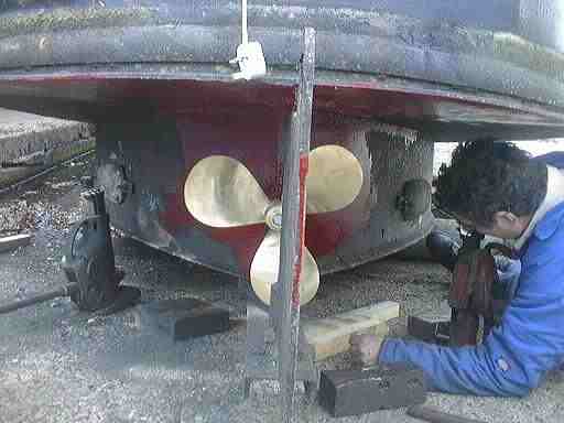 Prop being finished